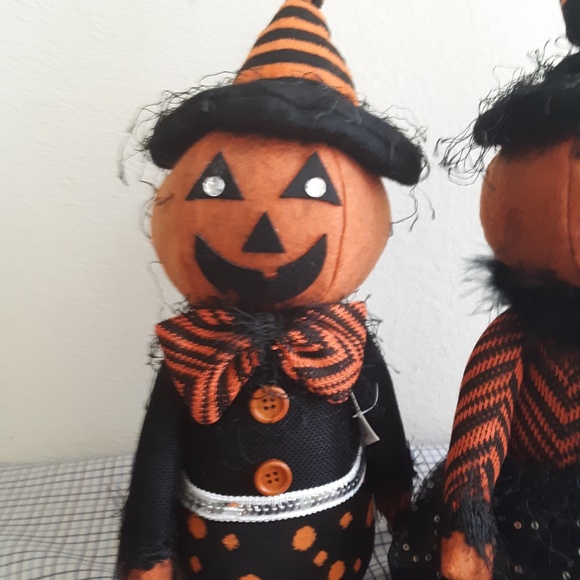 🛍️ Mr & Mrs Pumpkin Dolls Set 2 NEW - Picture 10 of 15
